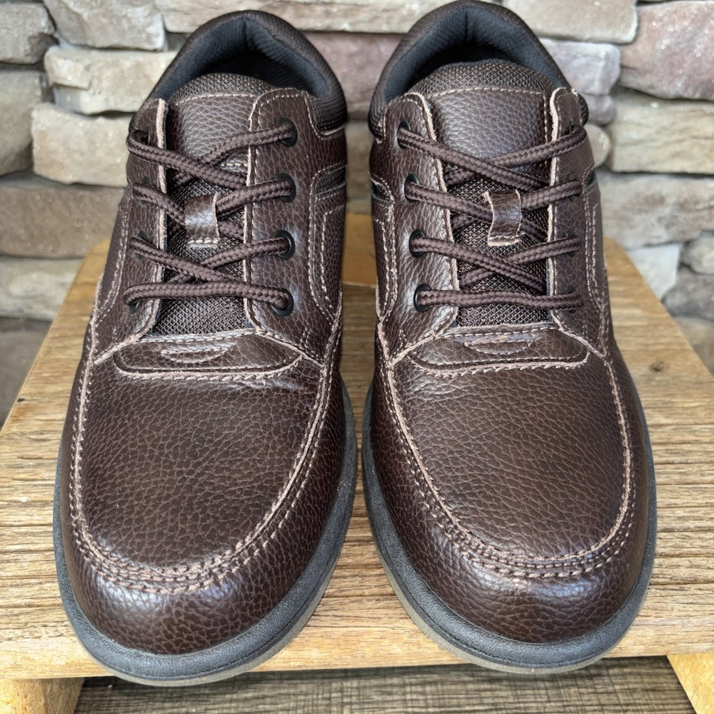 Men's Earth Spirit Gelron Cushion Genuine Leather Brown Casual Shoes Size 8.5 W